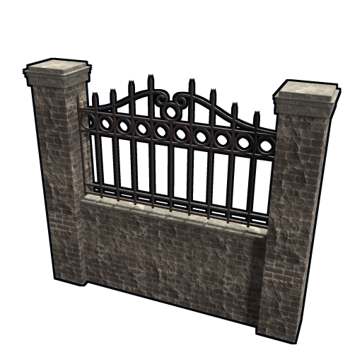 Wall Graveyard Fence